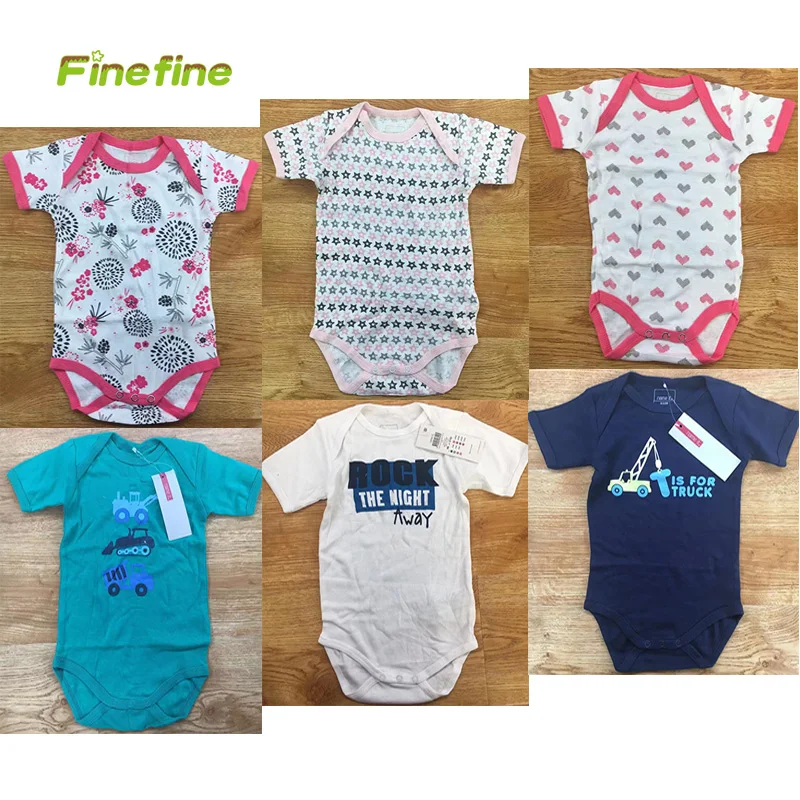 Cheap Price Less 1 Dollar Baby Clothes Romper With Short Sleeve