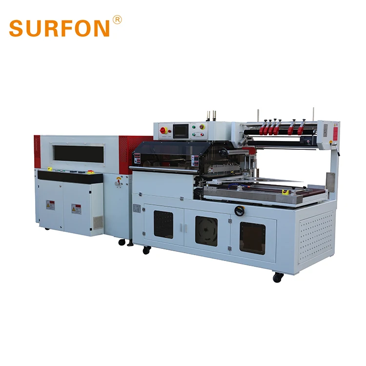 Automatic L Bar Sealant Polyethylene Welding and Cutting Thermal Oven Packing-Drilling Machine