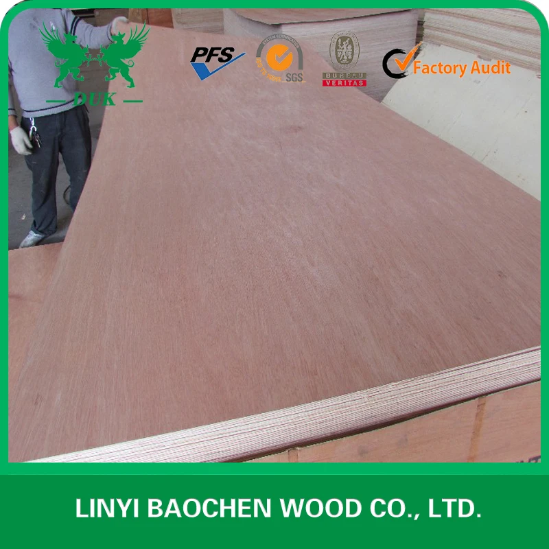 9mm red hardwood/meranti/lauan plywood