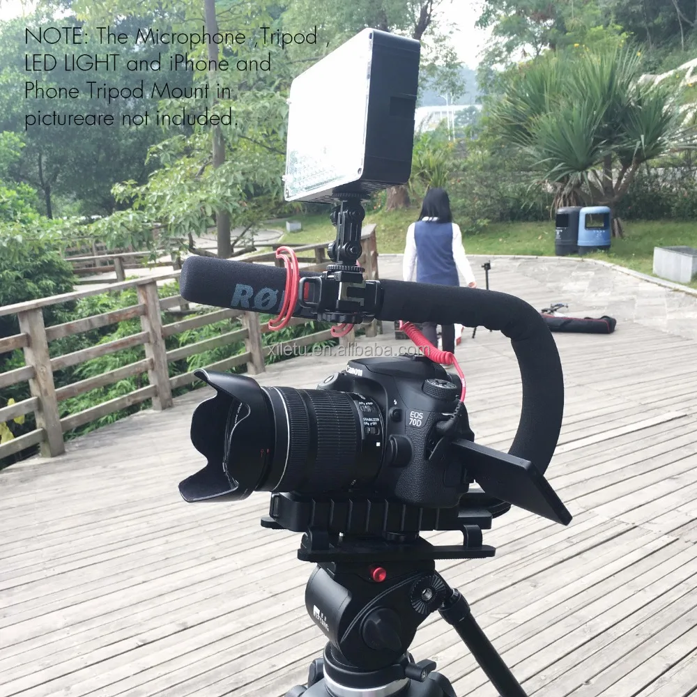 XILETU  U1 U2 Grip Pro Stabilizer Video Handle Camera Mobile Phone Stabilizing Handle For Canon Nikon Pentax DV Camera