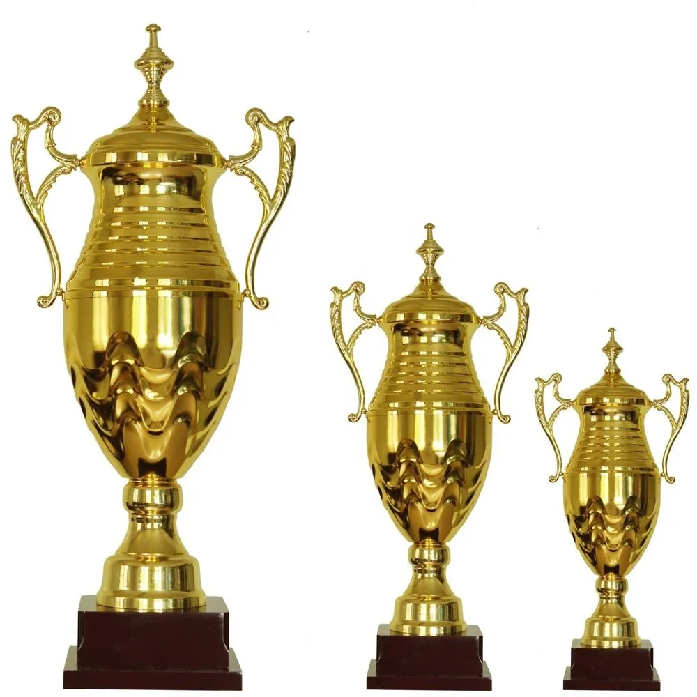 Gold Statues Metal Plate Trophy