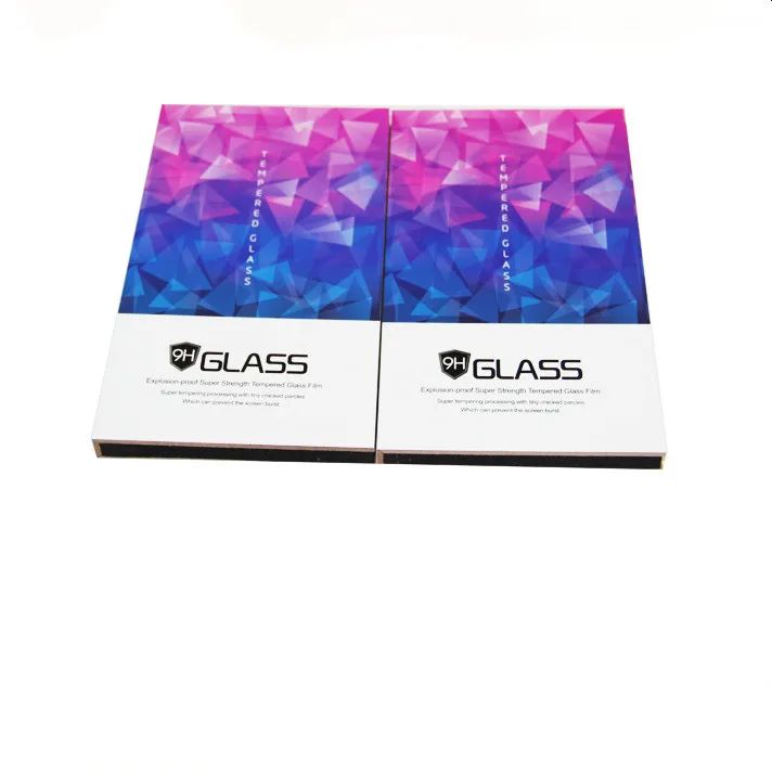 Custom logo tempered glass screen protector packaging box