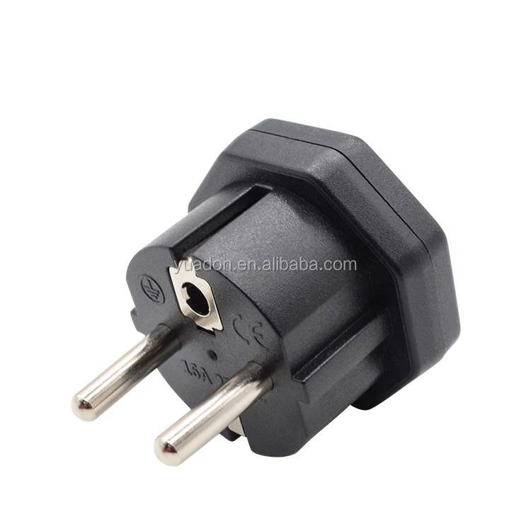 250V 16A Fire retardant Material US to EU EU French Germany travel adapter