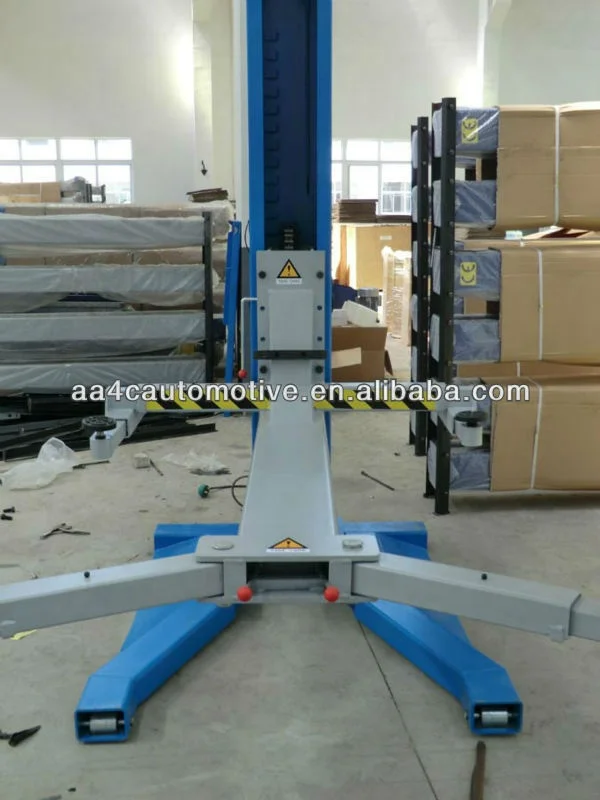 Movable Single post car lift load 2.5T lift height 1750mm