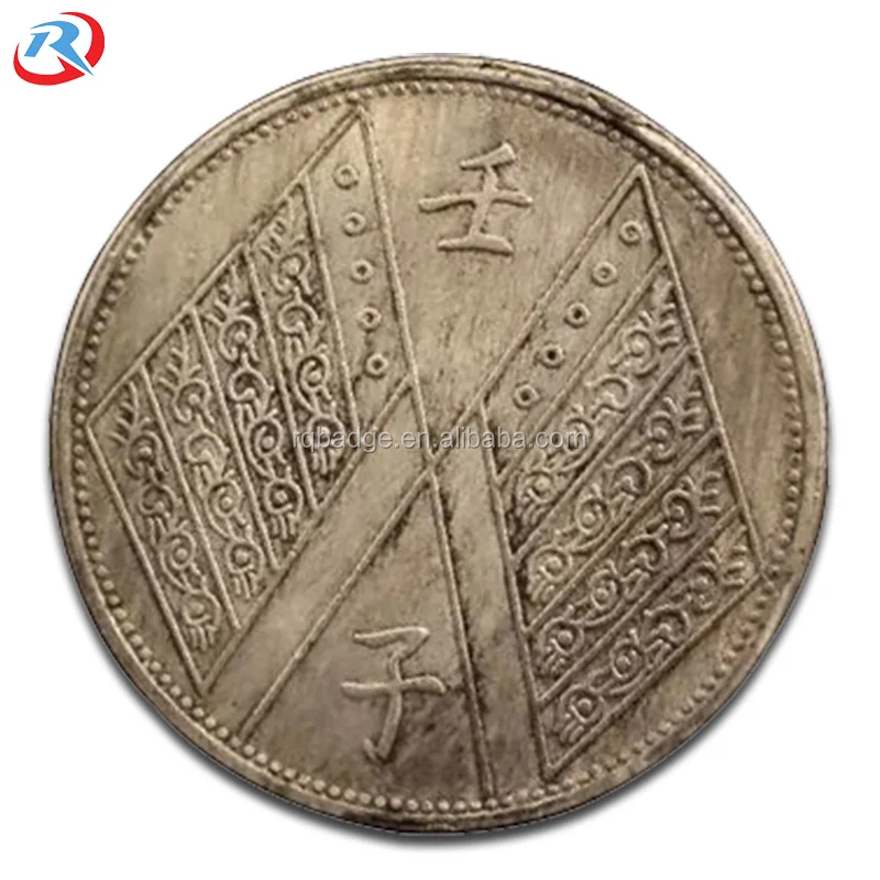 Wholesale Custom Own Logo Zinc Alloy die casting  Logo antique silver plated  Souvenir Commemorative challenge Coin