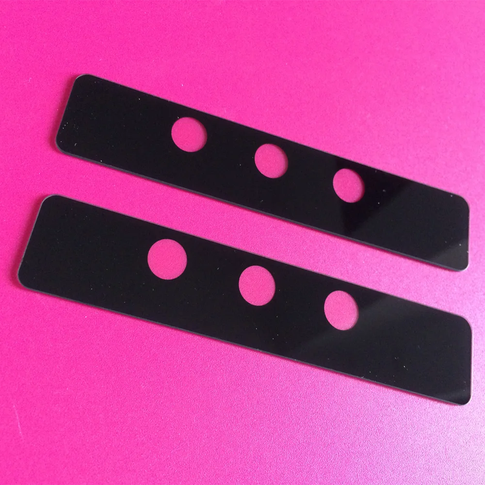 2.5D Custom anti glare chemical toughened glass panel