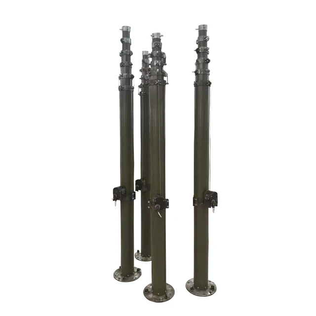 
Xuedian portable manual hand lifting winch pole telescopic mast 