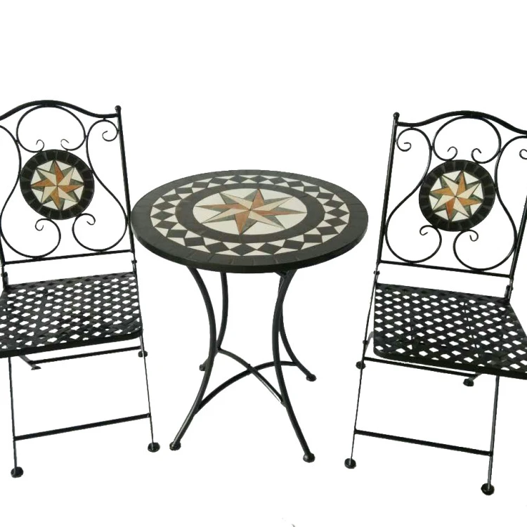 Alpine Mosaic Bistro Set With 2 Chairs