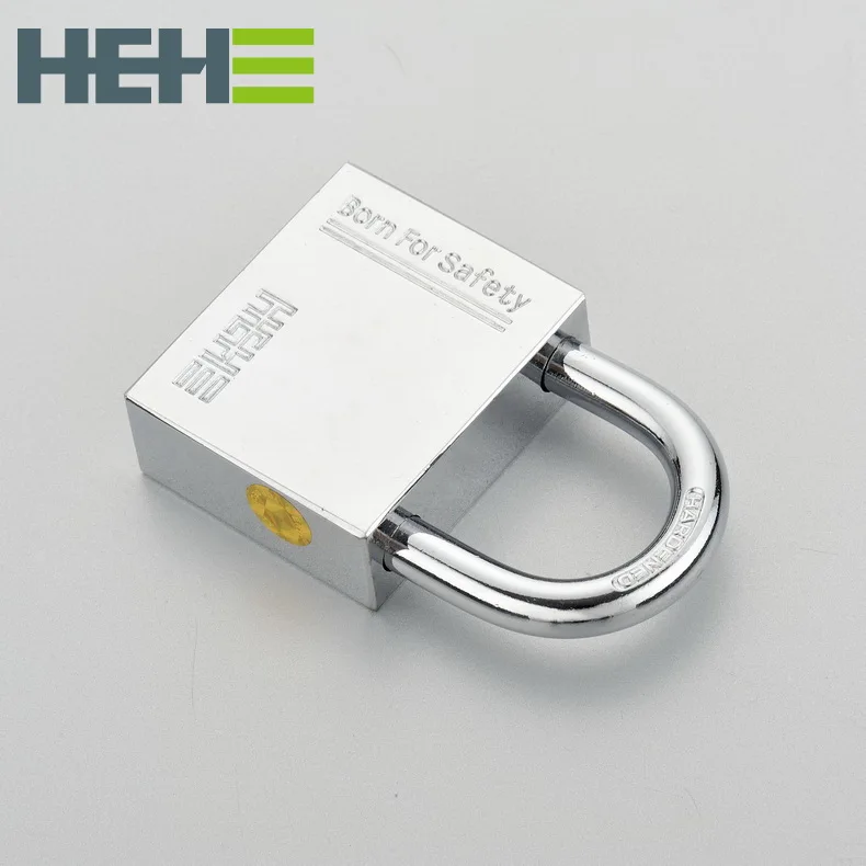  Никель/титан/латунь/Хромированный железный замок квадратной формы с лопастным ключом