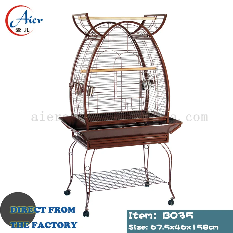 Comfortable  White Seed Catcher Wood Big For  Cages Vietnam In Turkey Aviary Parrot Metal Flight Extra Large Bird Cage