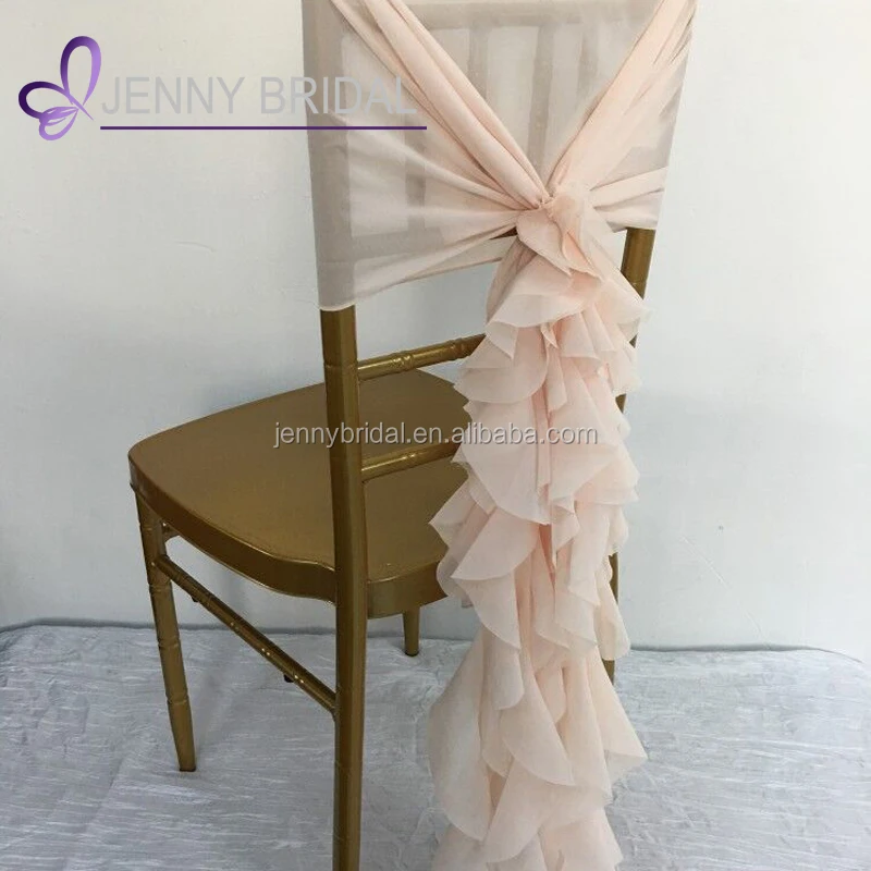 C304a1шифоновый тканевый чехол для стула с кудрявым ивовым поясом