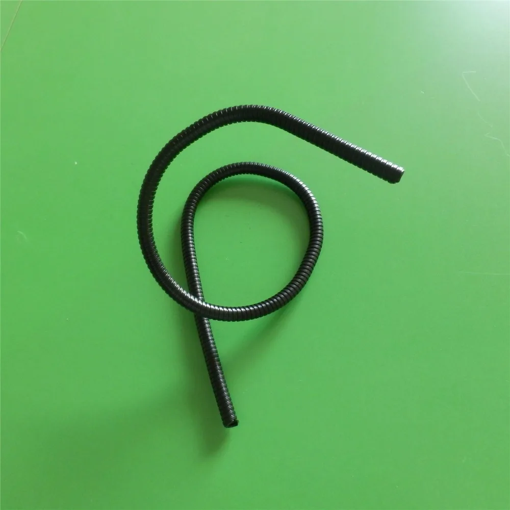 Electrophoresis black metal flexible tube gooseneck pipe for led lighting with wire