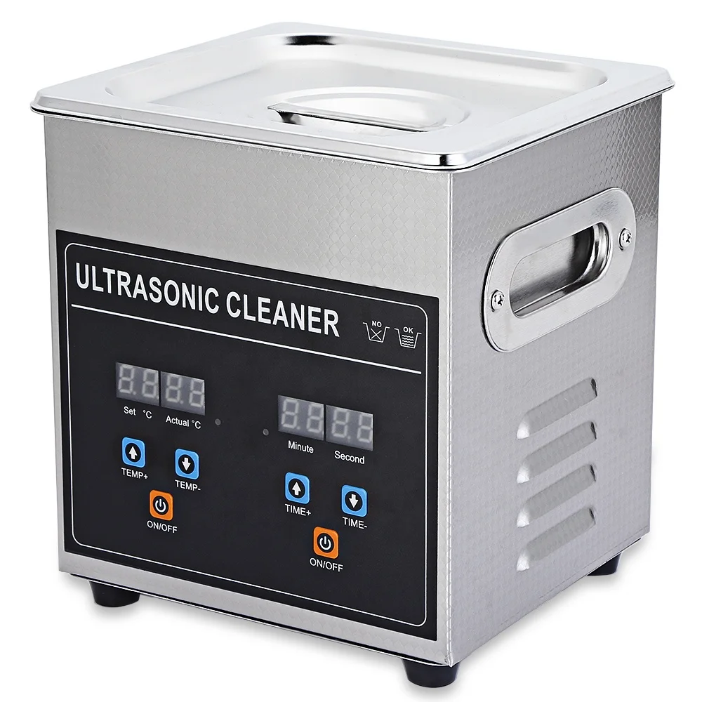 2L 60W Digital ultrasonic cleaner for glasses, jewelry, injector