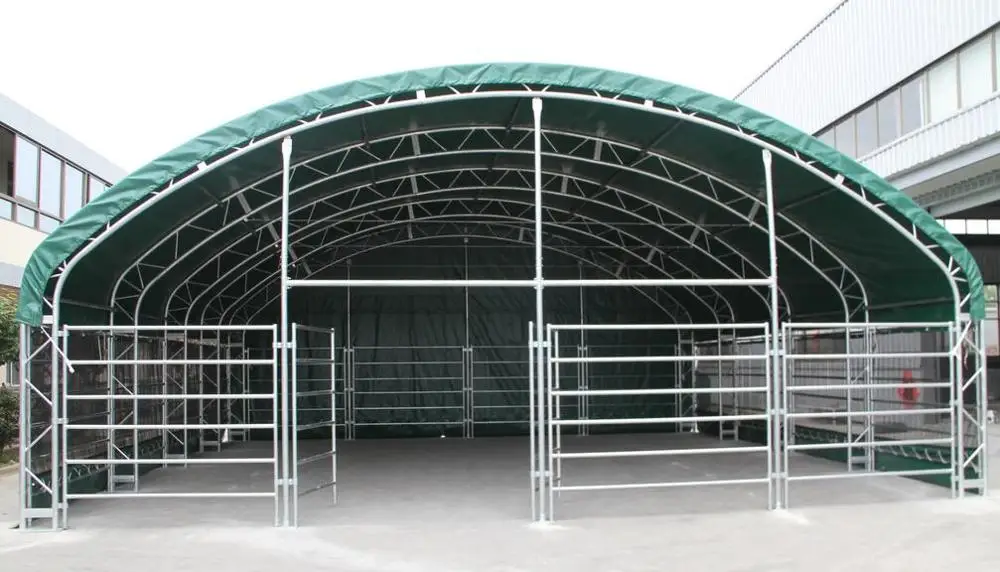 650g PVC Livestock Shelter Prefabricated Warehouse Building Storage Shelter