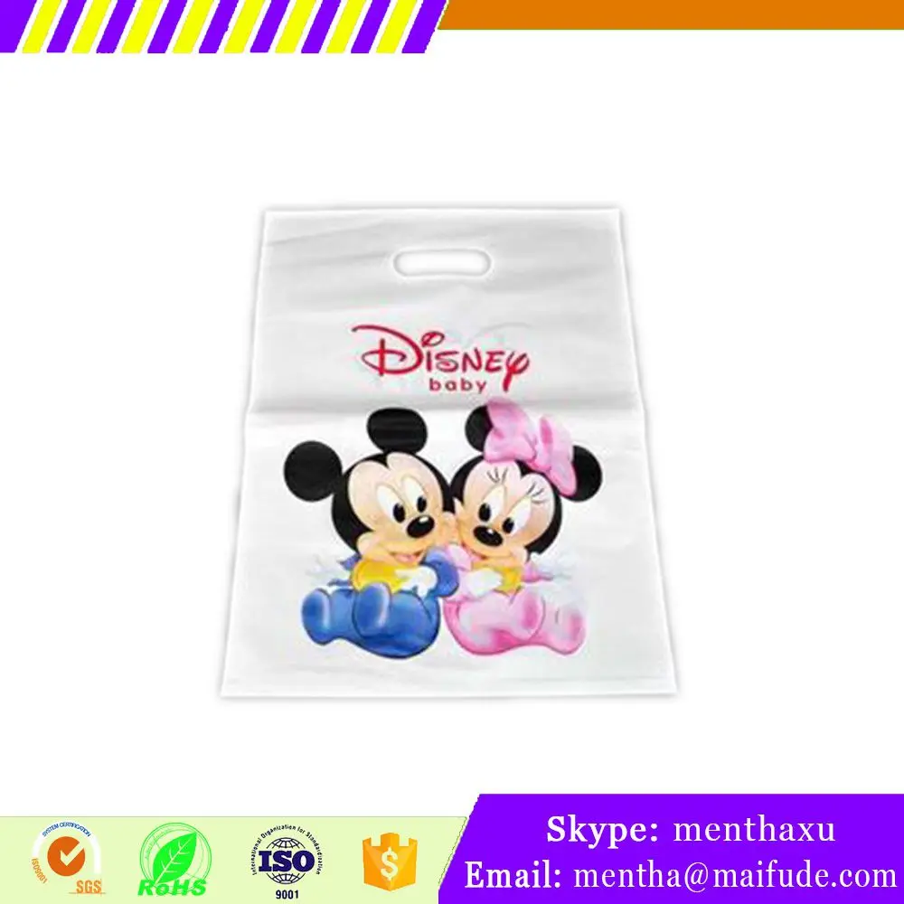 
China Alibaba shoppingbag poly plastic t - shirt bags on roll for clothes shopping bag 