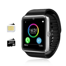 Bluetooth Smart Watch GT08 Android Waterproof SmartWatch Phone SIM Card Camera MP3 Fitness smart watches batter than DZ09