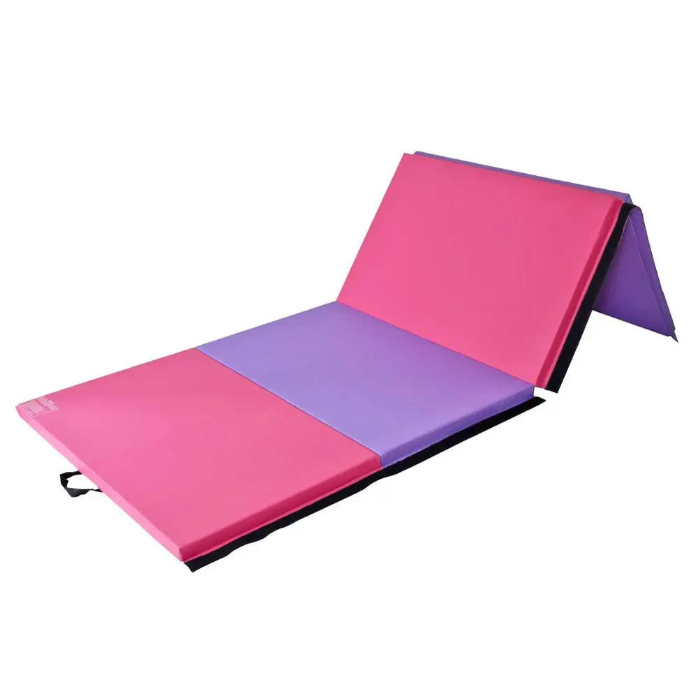 
Gymnastics Mat PU Leather Thick Folding Panel for Gym Fitness Tumbling Yoga Mat 