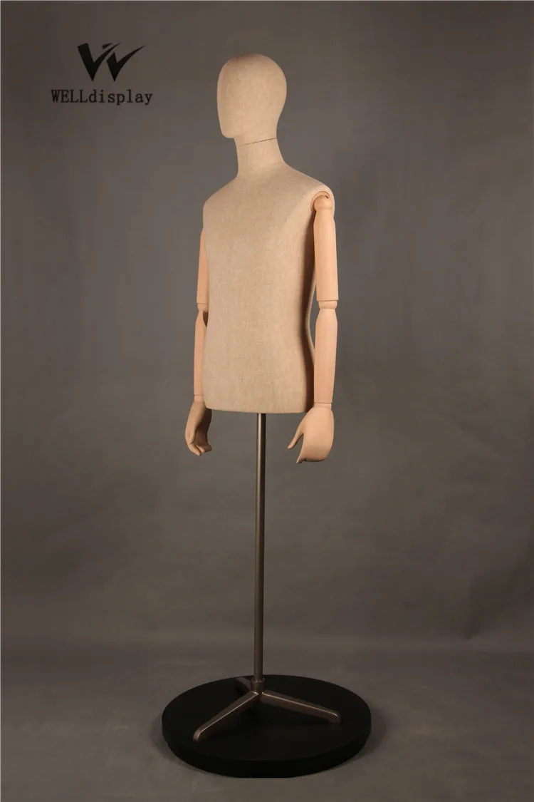 new wholesale male suit form mannequin retail display tailor gym dummies manikin with egg head  with tripod stand for clothes