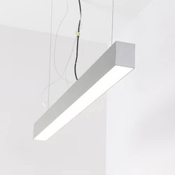 40 Вт 30 Вт 20 Вт экономичный алюминиевый корпус линейный светодиодный подвесной офисный линейный светильник