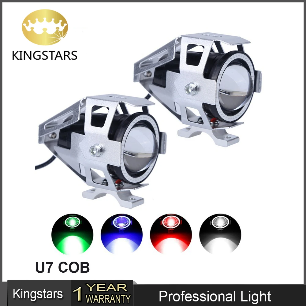 Светодиодная фара для мотоцикла, 10 Вт, U7, 12 В/80 В, U2/U3/U5/U7/U10