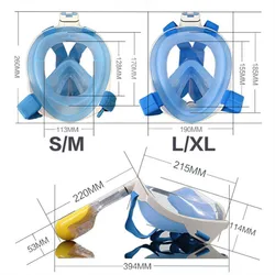 Children Face Full Diving Mask Swimming Training Set Scuba Diving Scuba Diving Mask For Camera