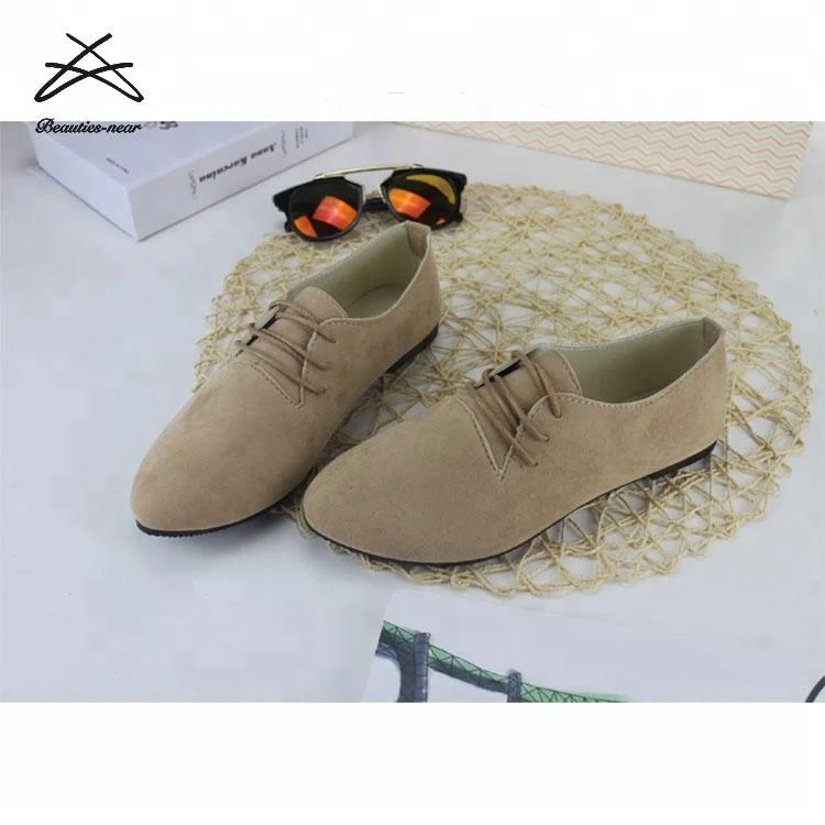Wholesale custom made casual designer stylish beautiful ladies flat shoes for women suede loafers