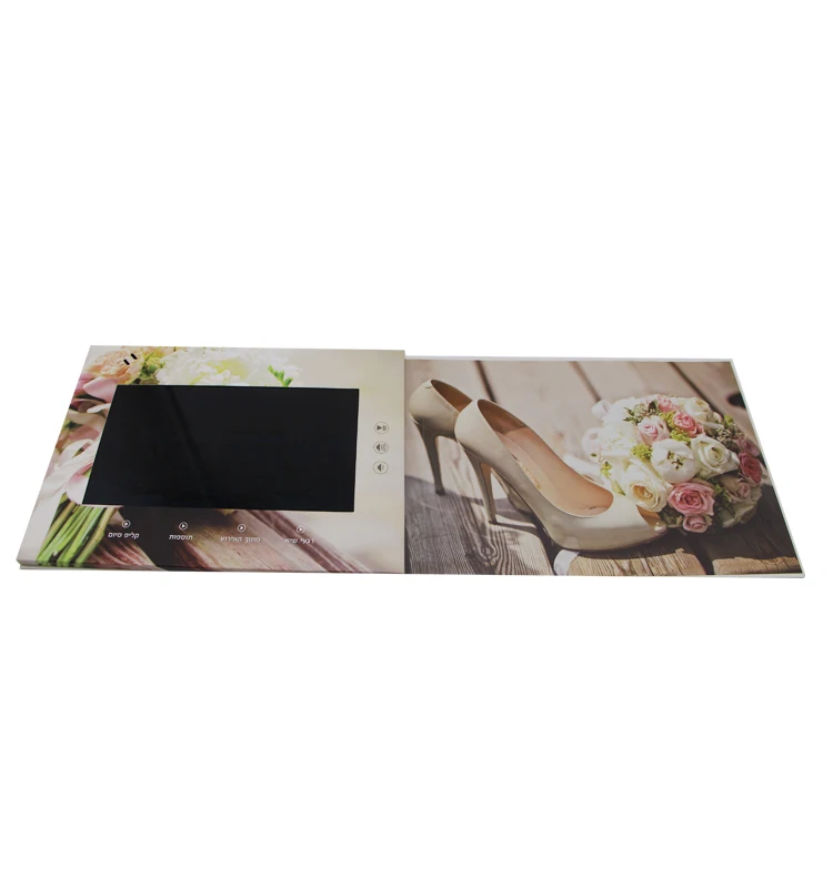 Custom 10.1 inch Video Greeting Card Module /Video Brochure with LCD Screen for invitation