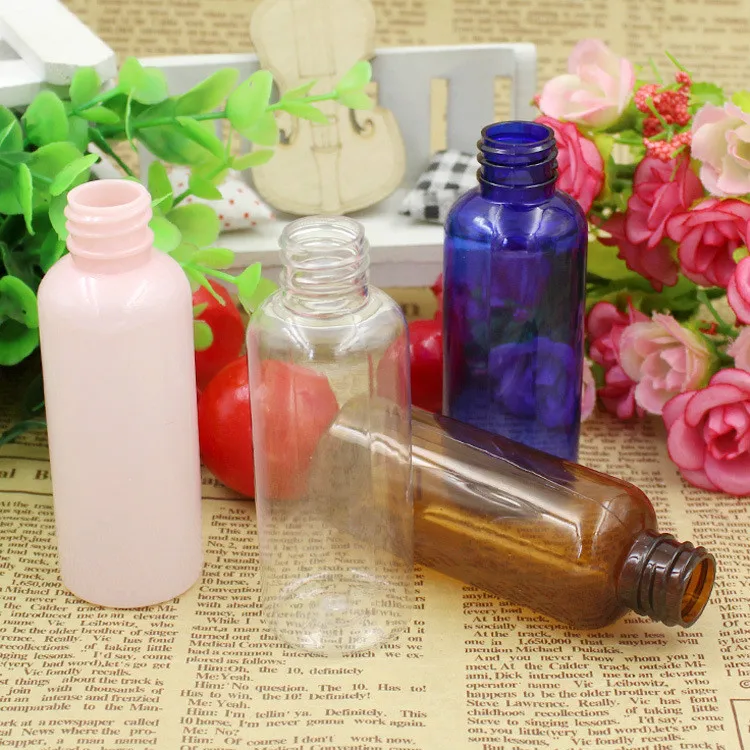 Essential oil serum plastic bottle glass pipette dropper tube 50ml