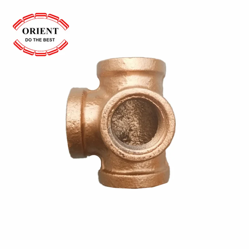3/4 Inch Pipe Decor Industrial Steel Side Outlet Tee 4-Way Pipe Fitting