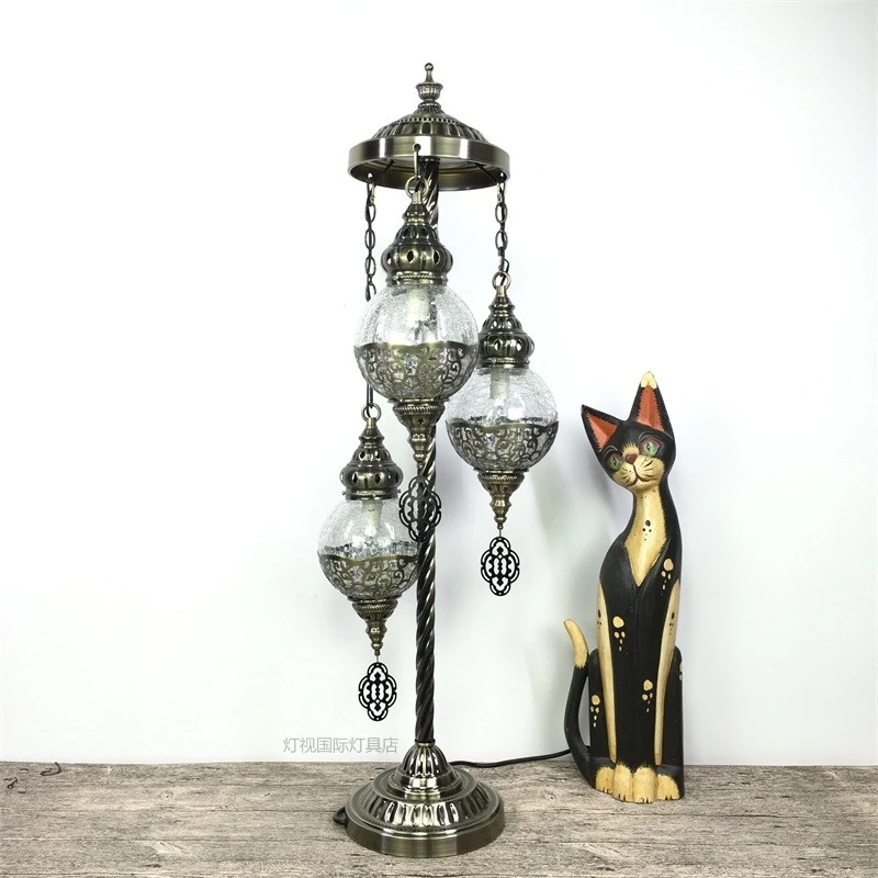 Tokin Handmade Mosaic Art Turkish LED table retro Lamp