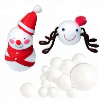 Factory Supply 70mm Wedding Ball Spheres Decoration Crafts Polystyrene Styrofoam Foam Ball