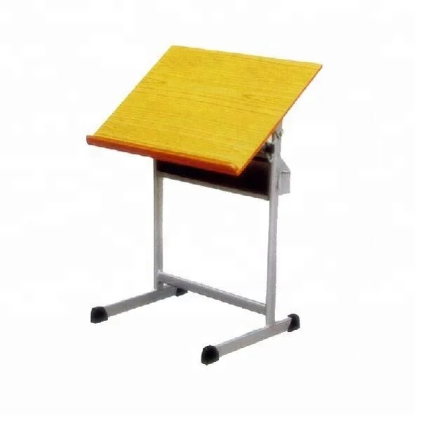 
simple melamine board drawing table school drafting table furniture on sale 