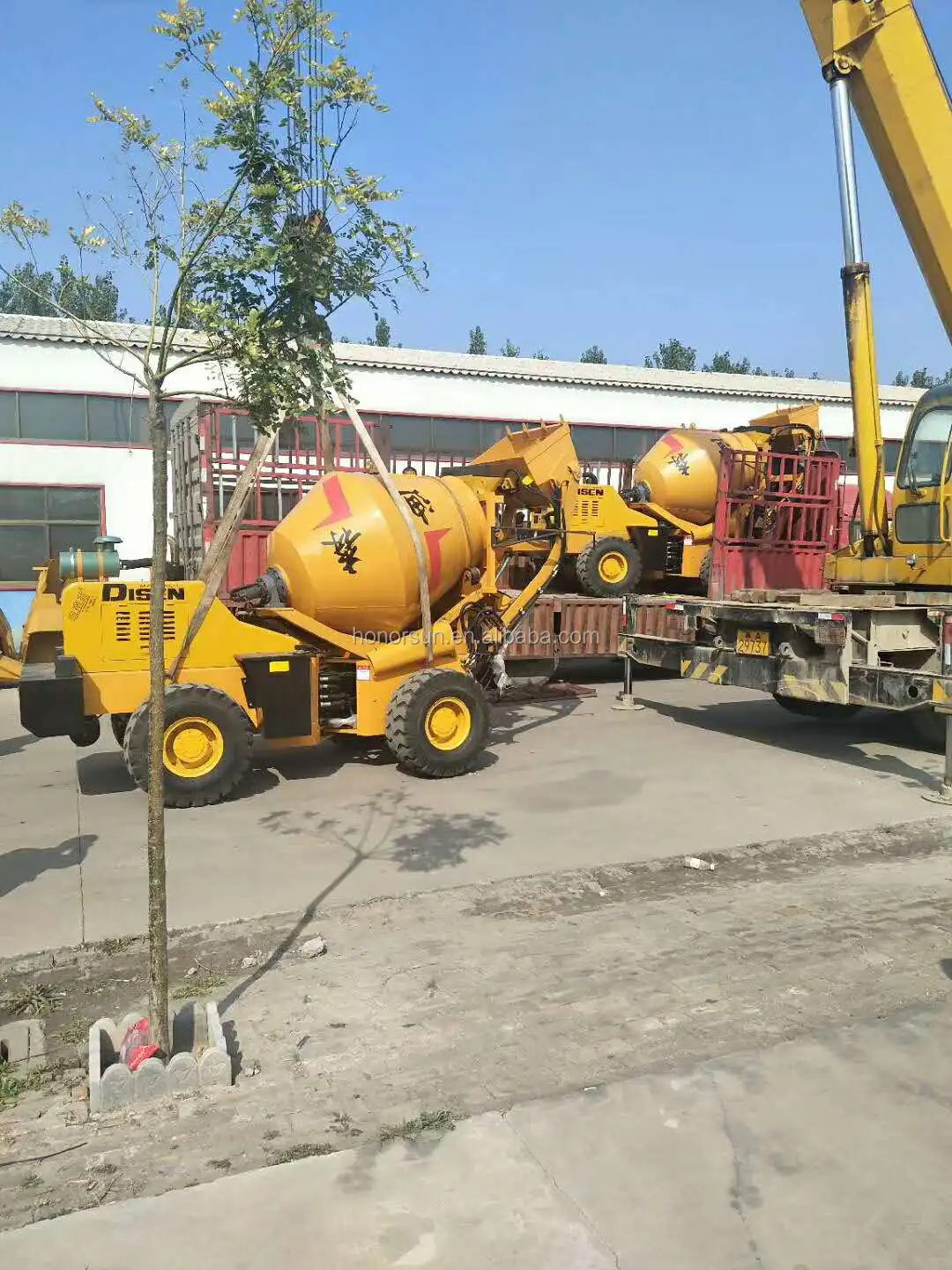 500L concrete mixer/JS500 mixing machine/self loading concrete mixer