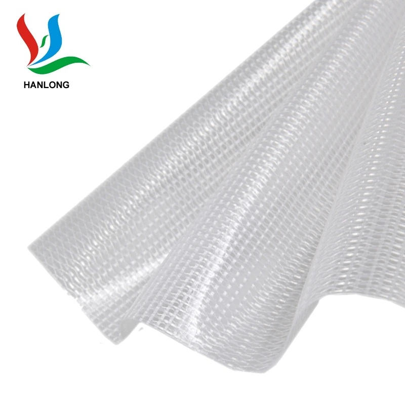 12OZ canvas fabric waterproof customized cargo cover tarp fire retardant 340gsm PVC mesh