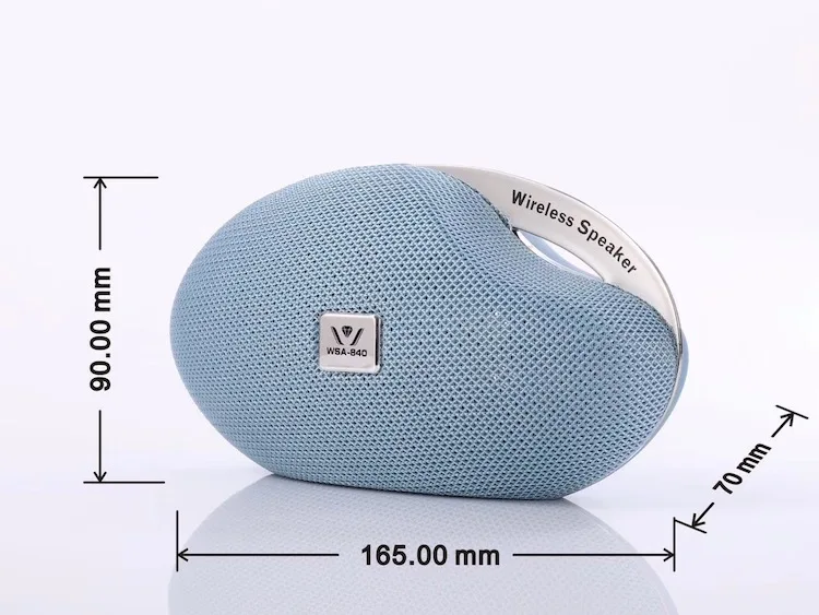 Hot selling new model WSA-840 BT speaker wireless support BT/USB/TF card/Aux/FM functions