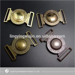 Latest Design LINGYING kinds of color Central Circular Hole Clamp Belt Buckle