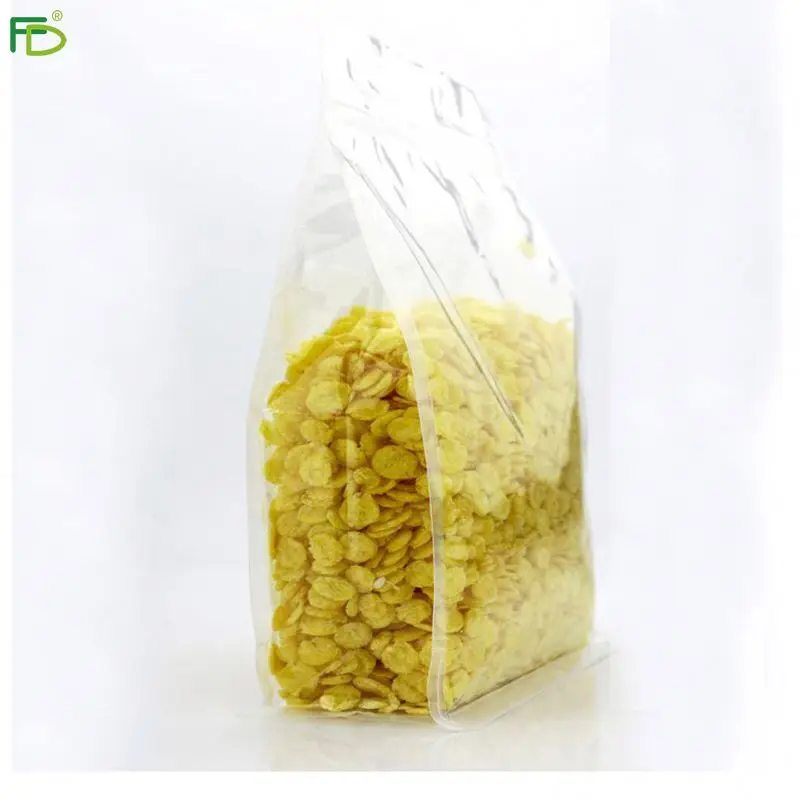 Chicken Powder Seasoning Packing Stand Up Kraft Paper Bag With Window