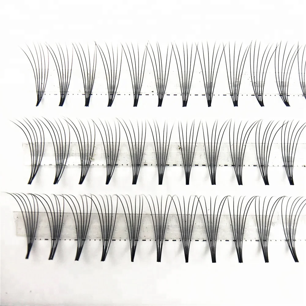 
Hisail 0.07MM Premade 6D Volume Lash Fans Individual Lashes Knot Free Cluster Eyelash 