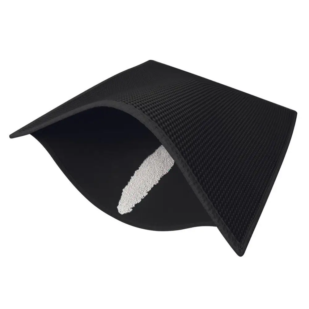 Double-layer Waterproof Cat Litter Rugs High Elastic Eva Folding Pet Cat Rugs Scratch Toilets Catcher With Toilets Shovel