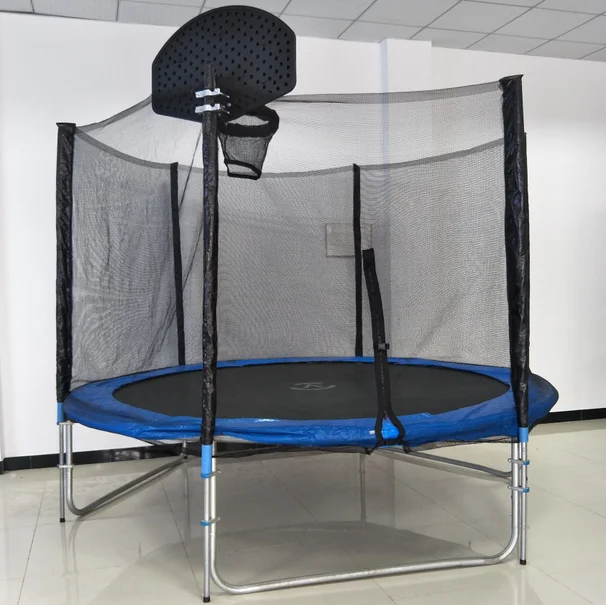 Large Household Gymnastic Bungee Trampoline with Safety Net and Enclosure for High Jump