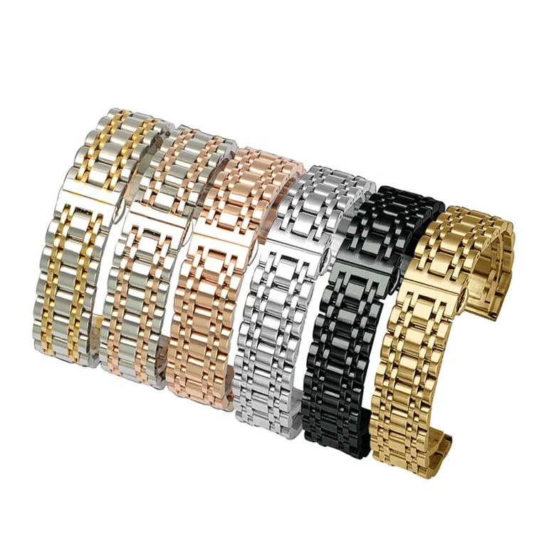 Hot product 14-24mm  solid 304 stainless steel  watch bracelet band