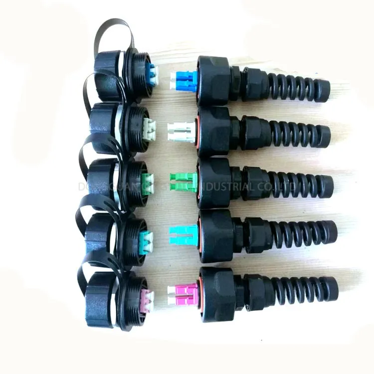 IP 68 ODVA LC Duplex fiber optic mpo odva lc cable waterproof connector odc pdlc ftth waterproof fast connector