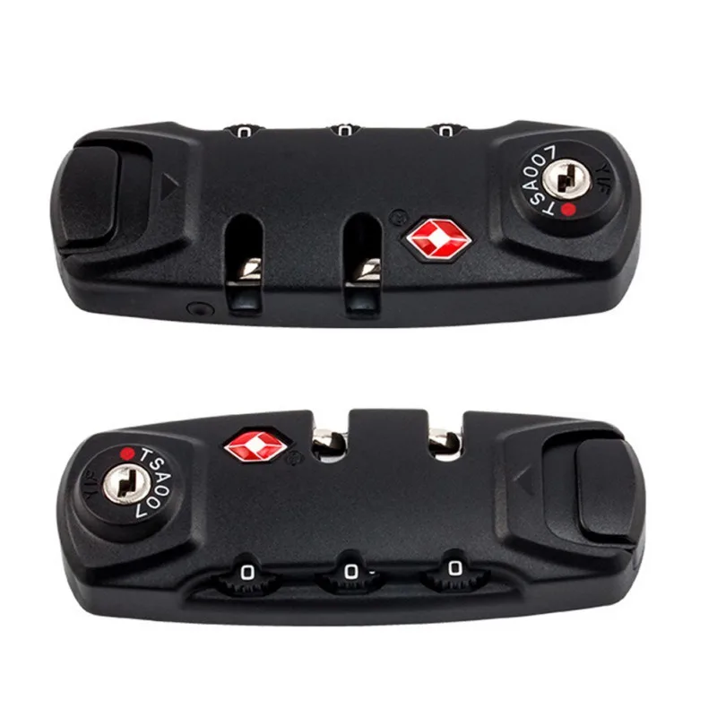 Resettable travel luggage security code tsa 3 digit suitcase tsa combination lock for luggage