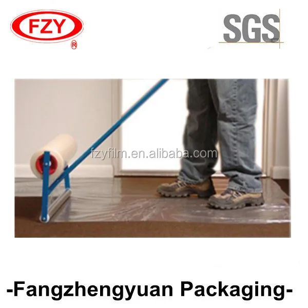 
PE protective film Self Adhesive Plastic Roll for using in carpets 