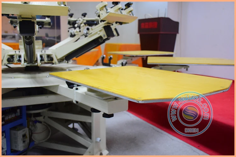 
Roll to roll 8 color 8 station t-shirt semi automatic screen printing machine 