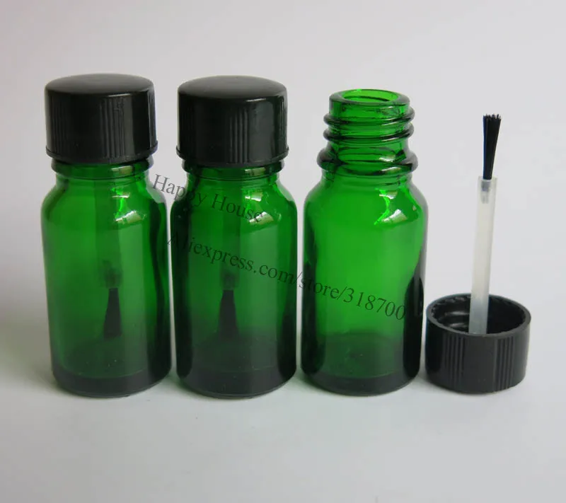 360pcs lot 10ml Green Empty Nail Polish Enamel Bottle 10cc Nail Polish Container 1 3oz Cosmetic