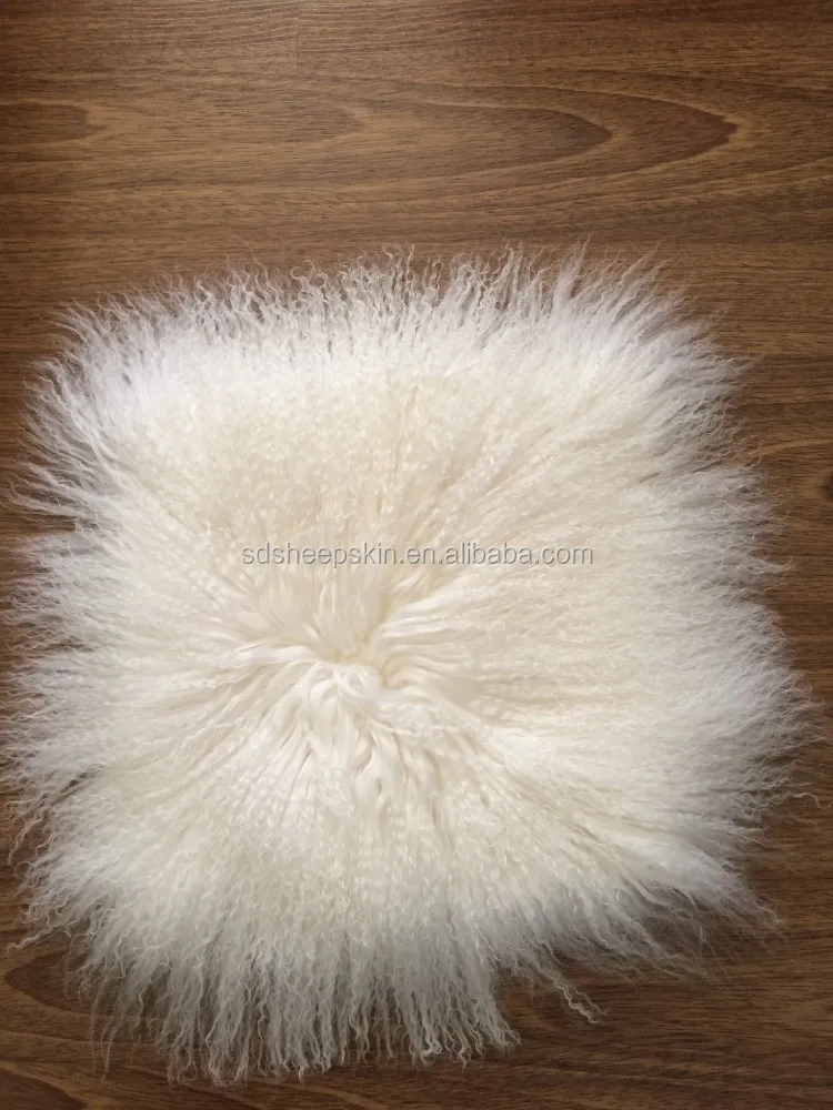 Mongolian sheep Fur Pillow New Real Tibet cushion