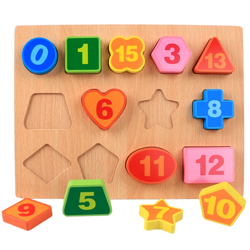 Magnets Magnetic Wooden Math  letter Toy Early Learning Montessori Educational Toys Wooden Maths Toys Counting Stacking Board