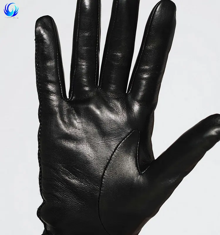 Custom made black leather gloves women long leather gloves women long leather gloves with great price