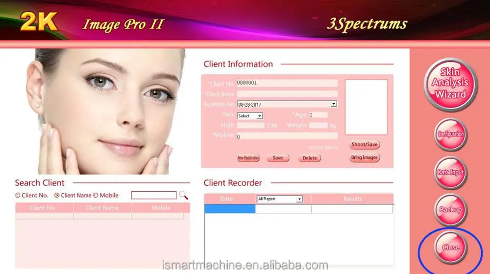 High end Facial skin analyzer portable with best price